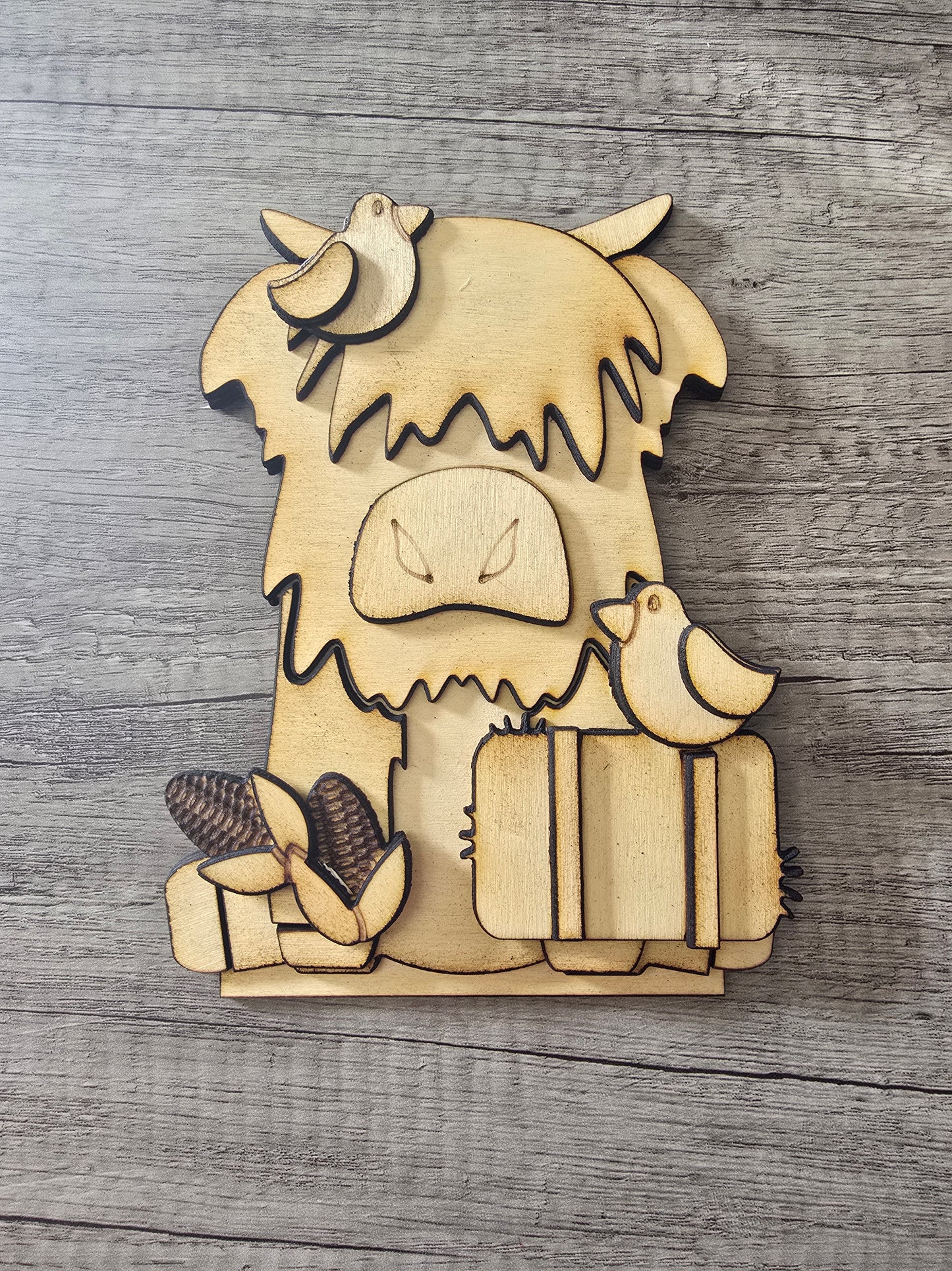 Fall Add-On Set – Highland Cow Shelf Sitter