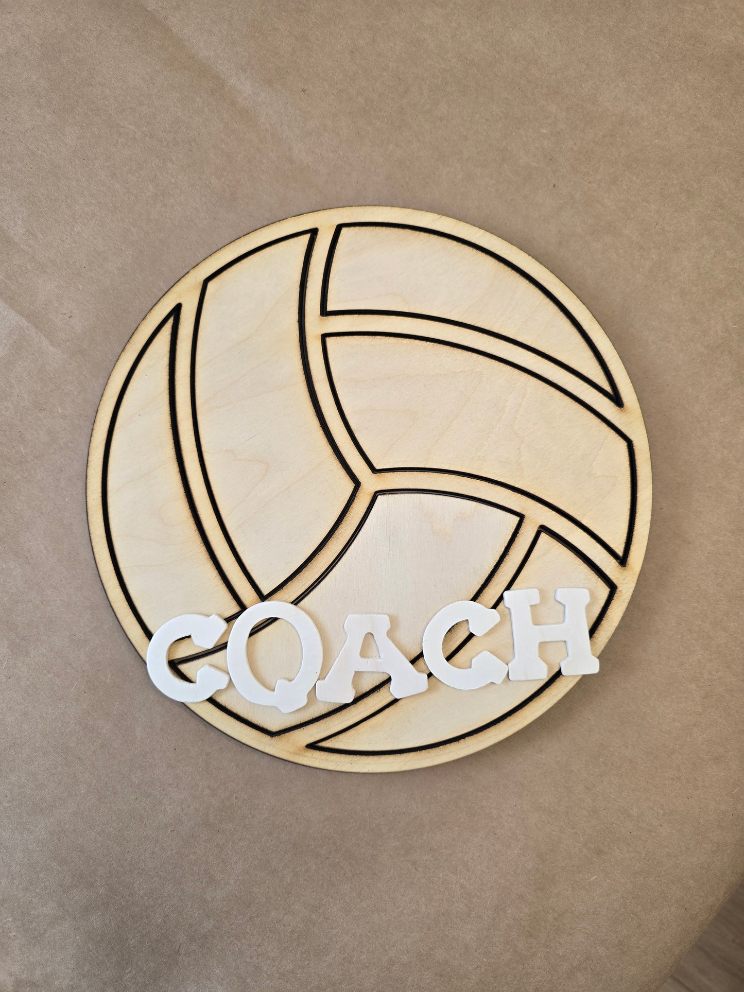 Custom Volleyball Name Signs