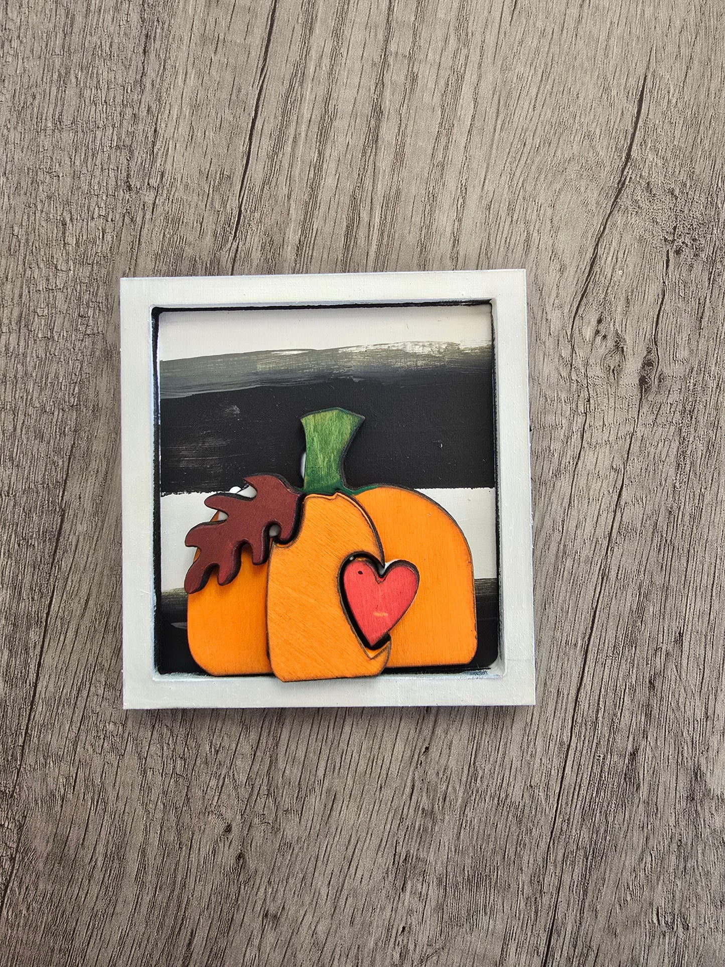 Mini Pumpkin Framed sign