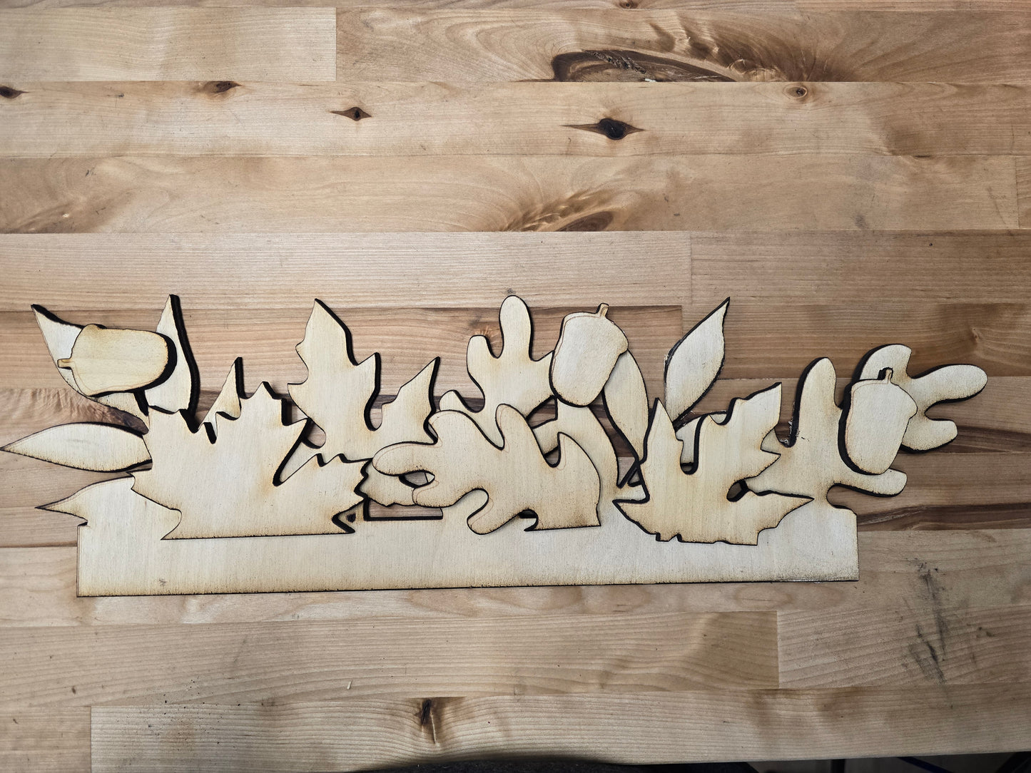 Fall Leaves Insert (for Scalloped Interchangeable Sign)