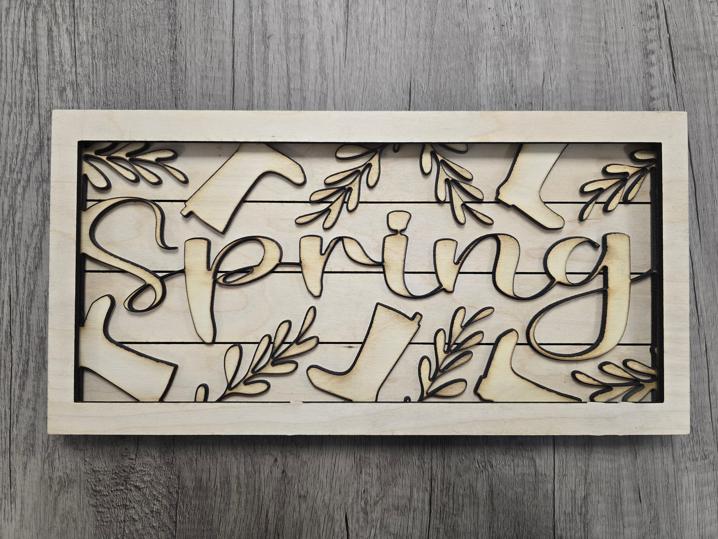 Interchangeable Framed Sign with one insert