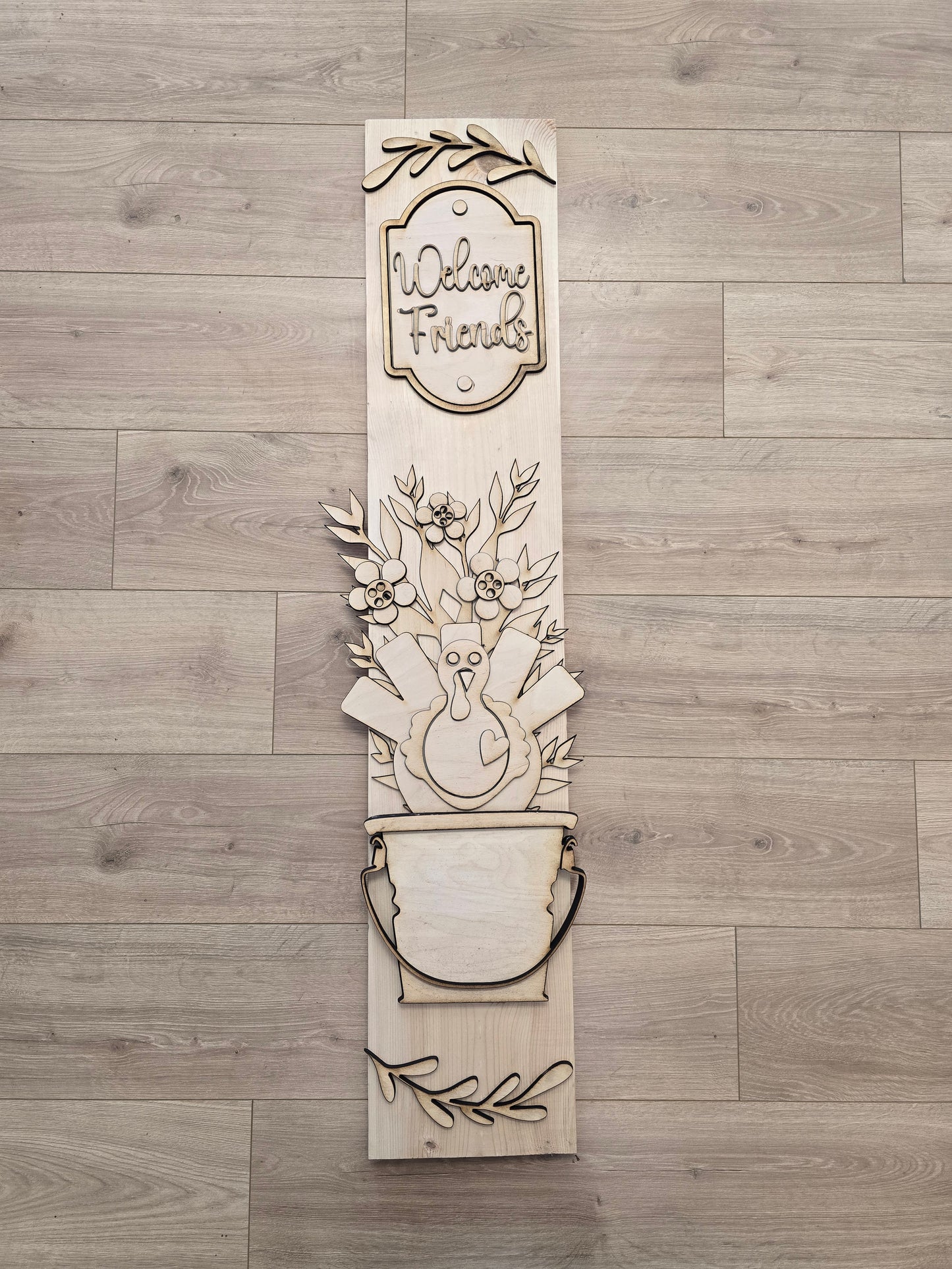 Welcome Friends Thanksgiving Sign