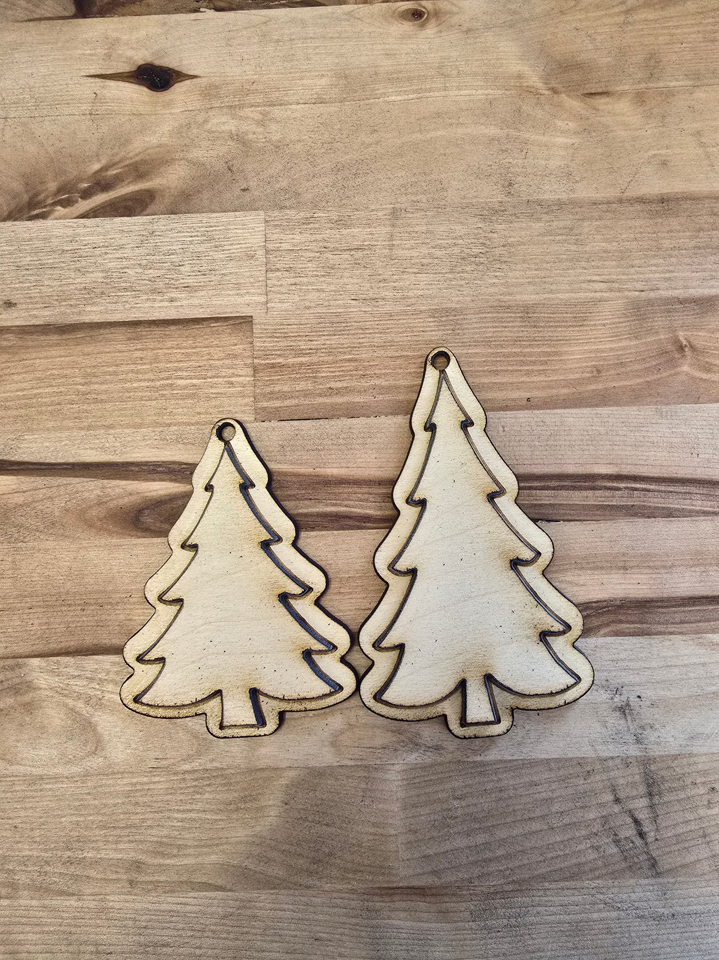 Layered Christmas Tree Ornament β Personalized Name Option