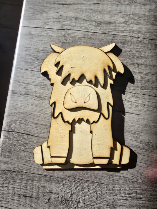 Highland Cow Self Sitter base