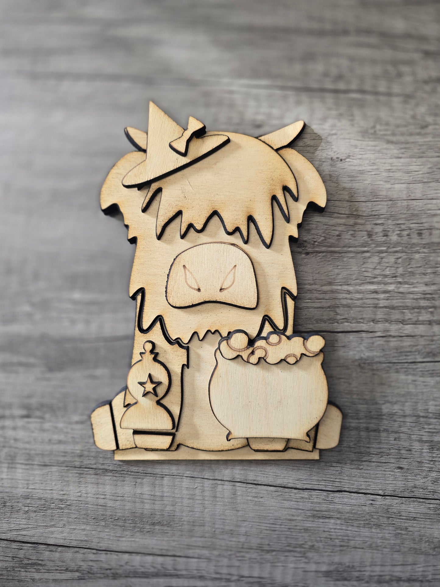 Halloween Add-On Set – Highland Cow Shelf Sitter