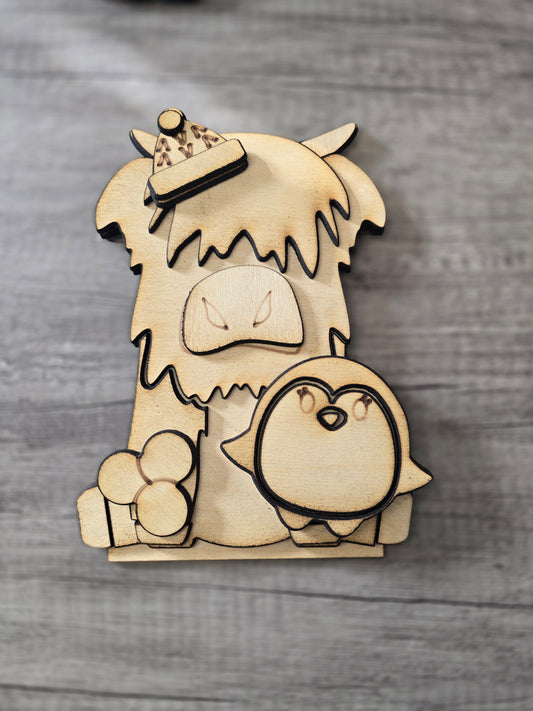 Highland Cow Add-On Sets – Seasonal & Holiday Accessories