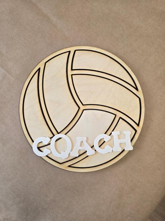 Custom Volleyball Name Signs