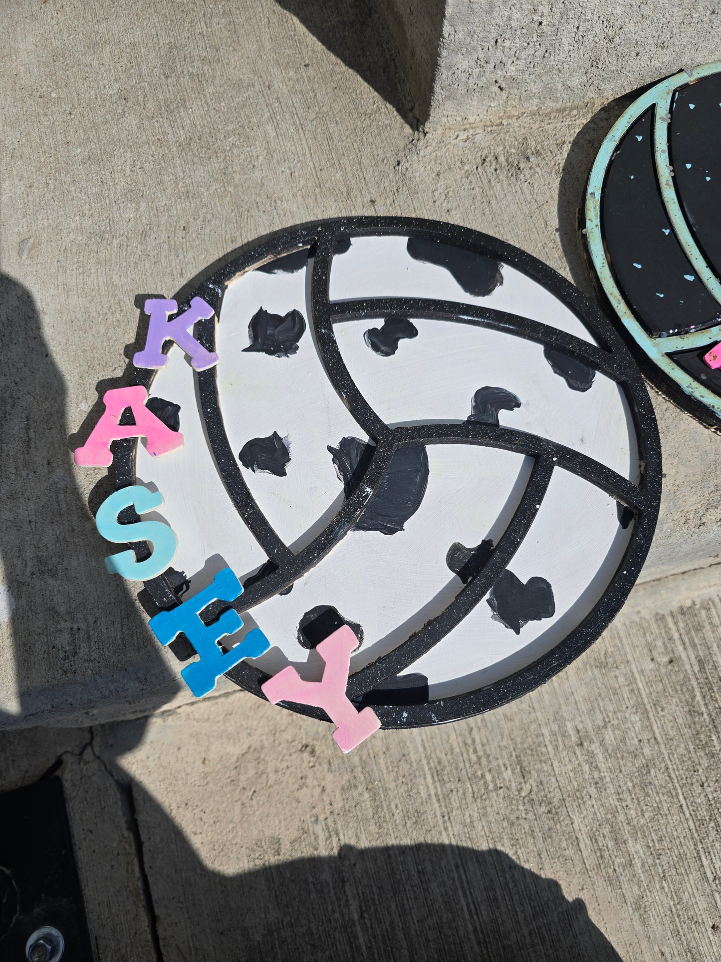 Custom Volleyball Name Signs