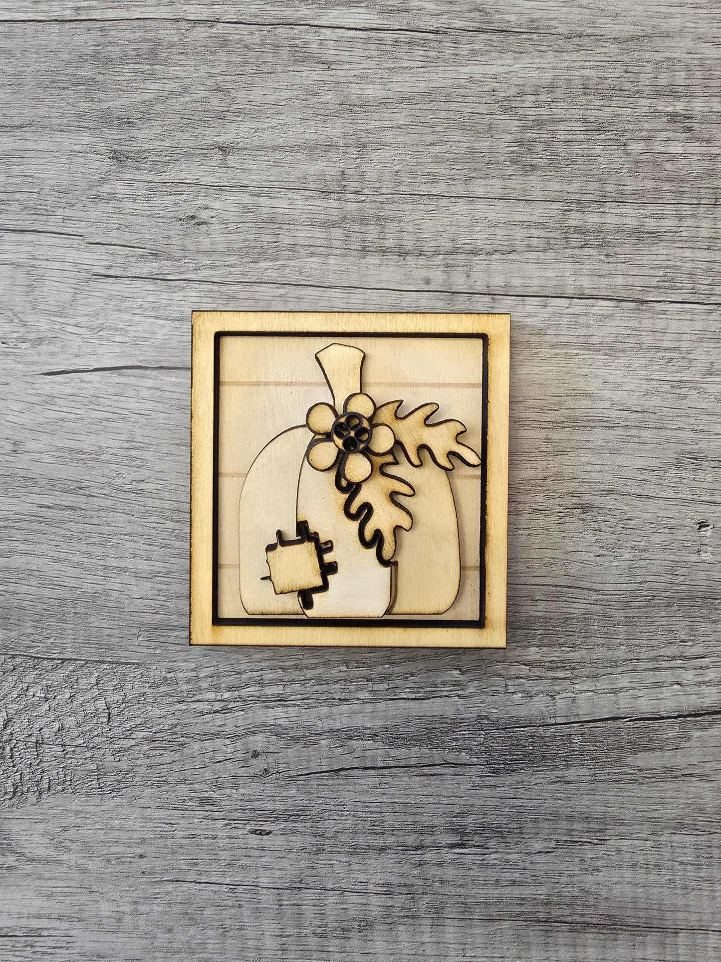 Mini Pumpkin Framed sign