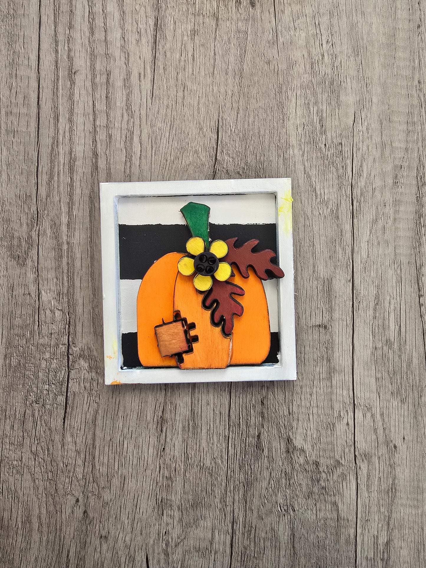 Mini Pumpkin Framed sign