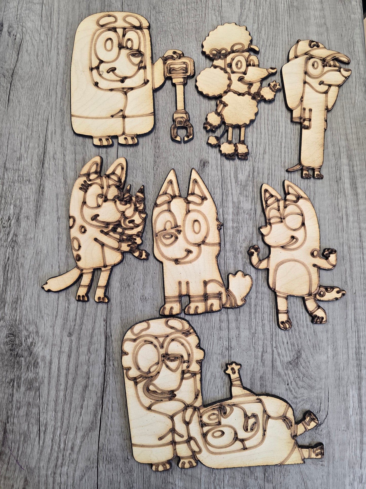 6 inch Bluey Characters bundles