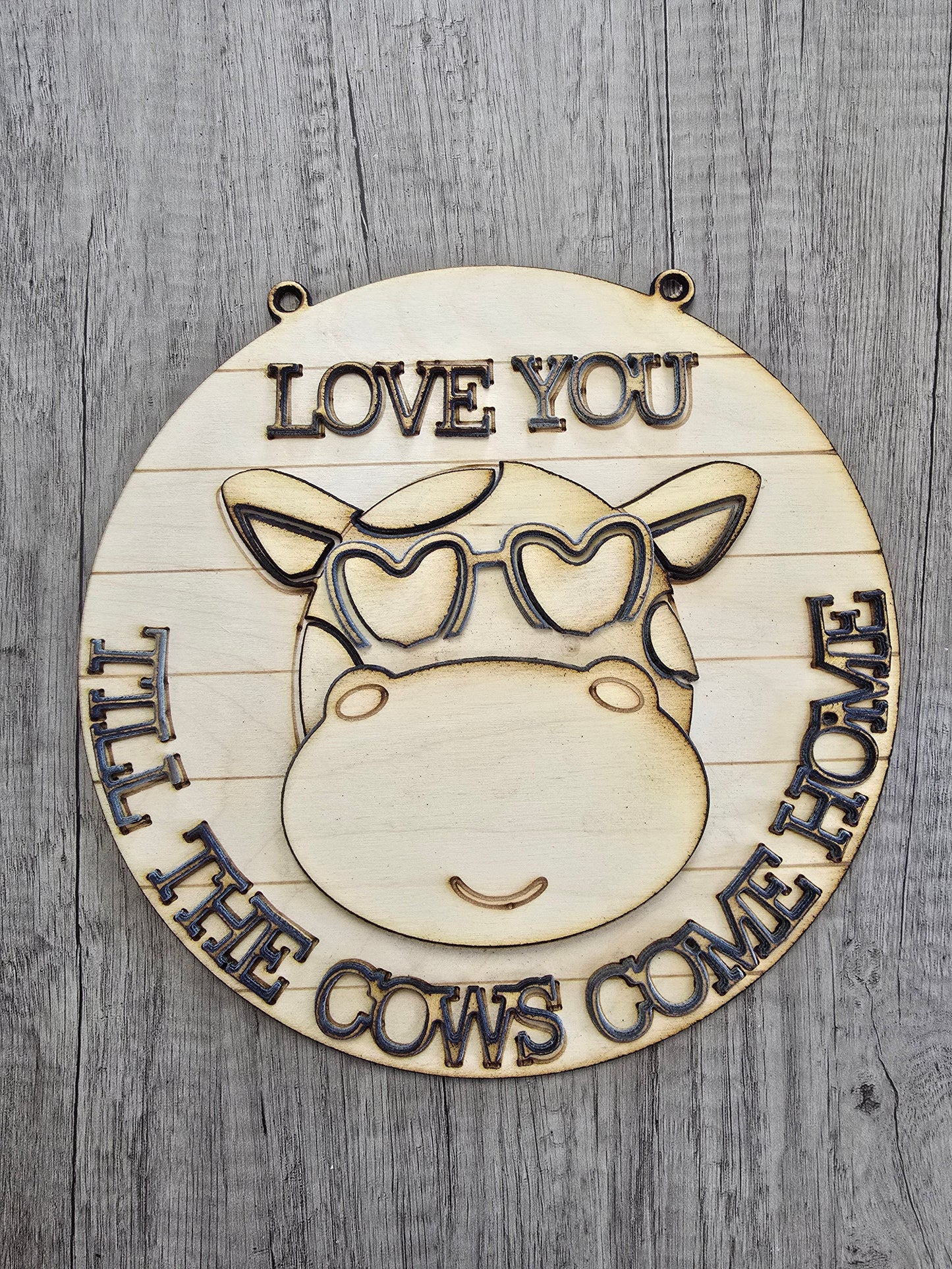 Valentine Round Wood Sign Collection