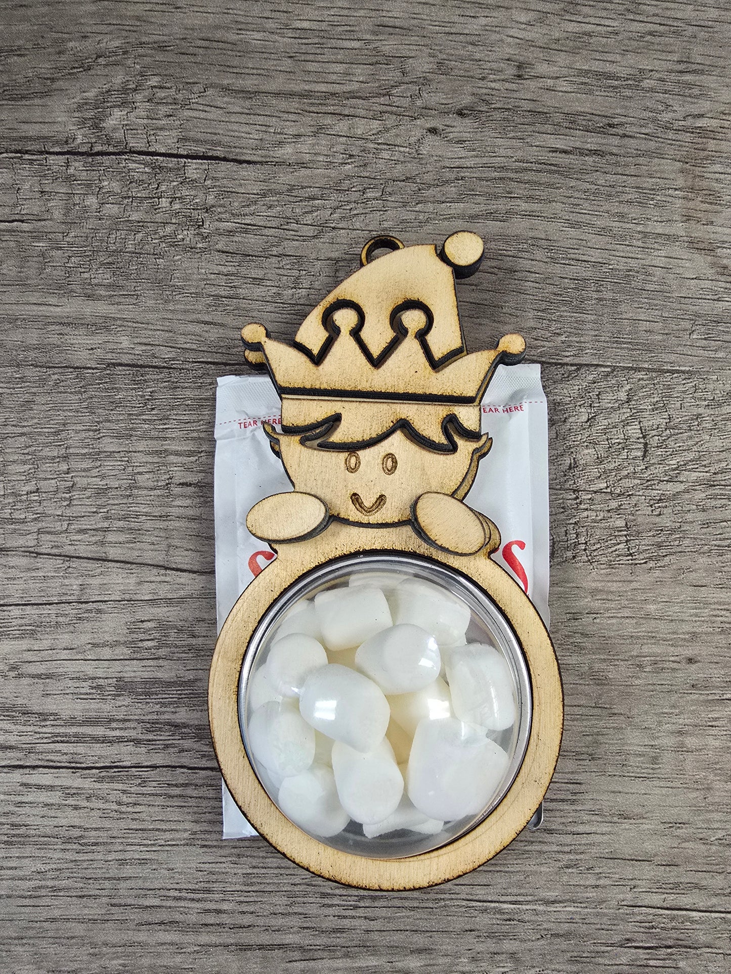 Hot Cocoa Buddy – Wooden Toppers with Marshmallow Dome