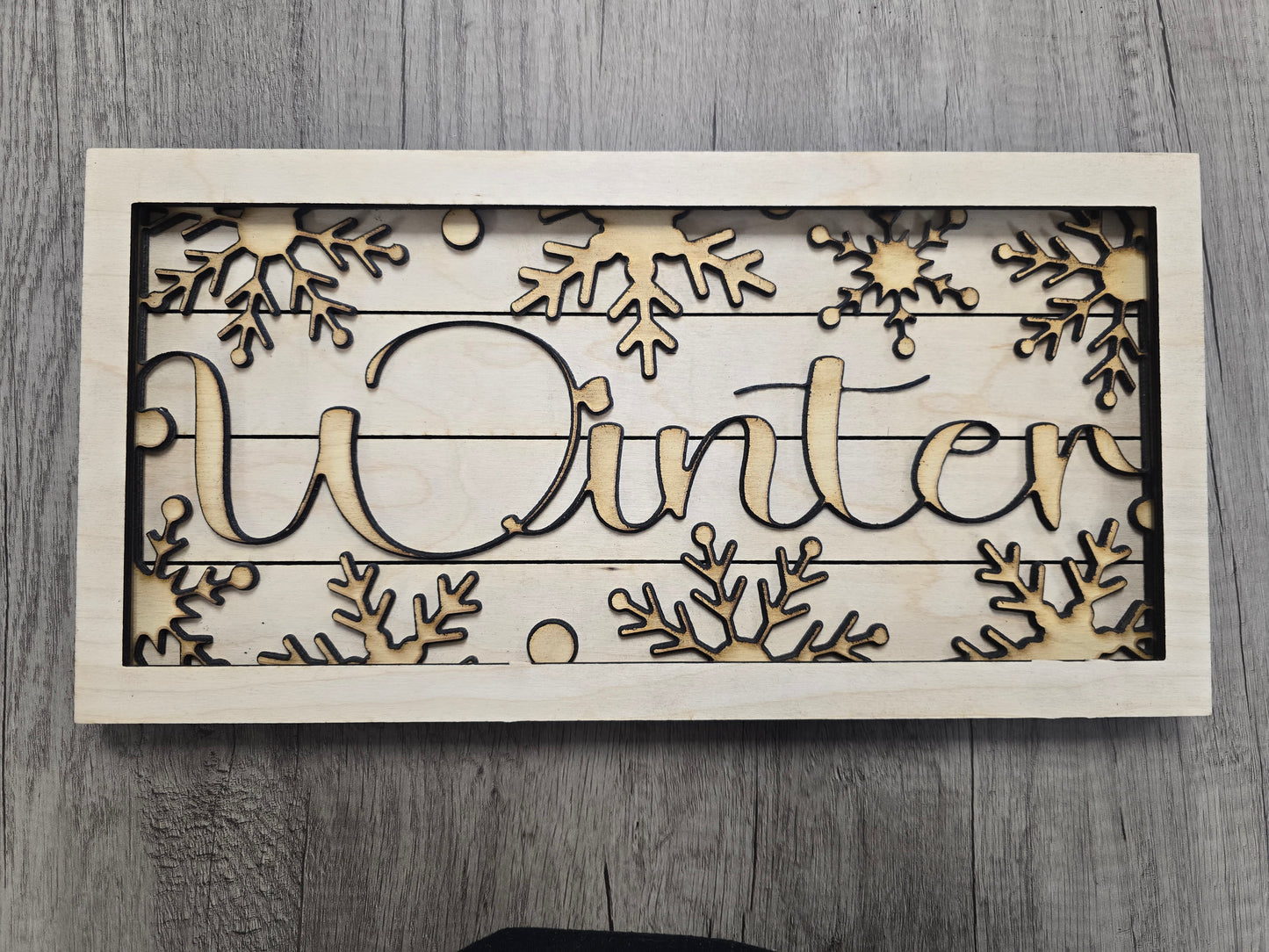 Interchangeable Framed Sign with one insert