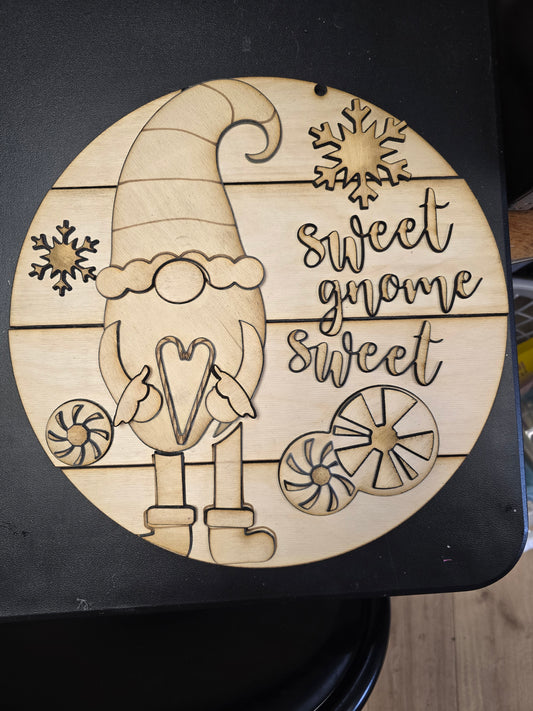Winter Door Hangers – 15" Paint-Your-Own Round Signs