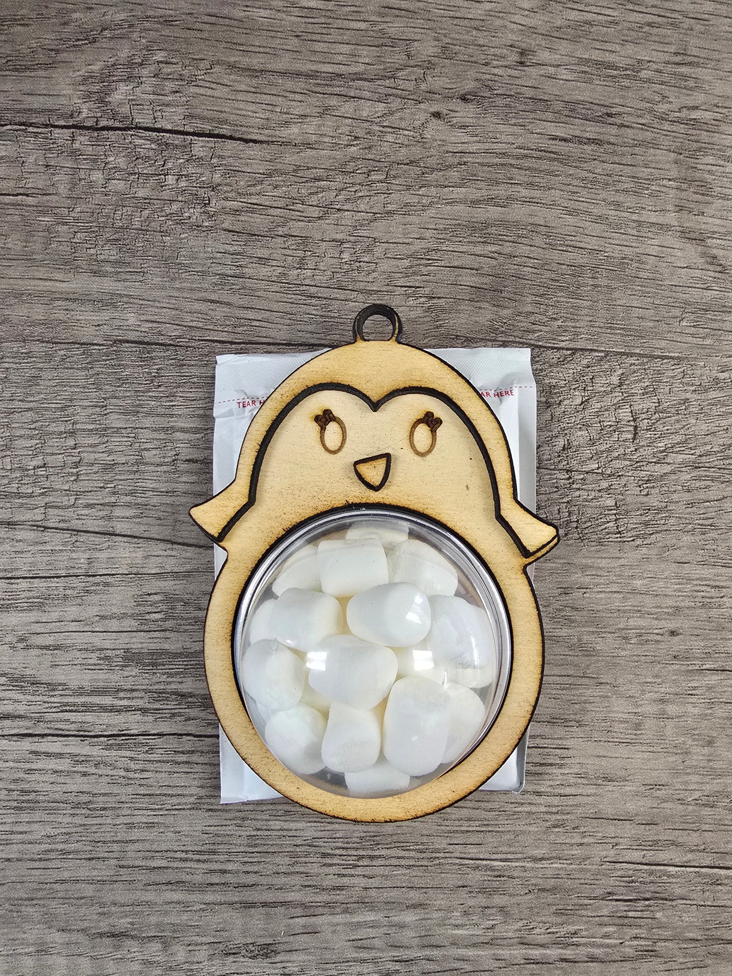 Hot Cocoa Buddy – Wooden Toppers with Marshmallow Dome