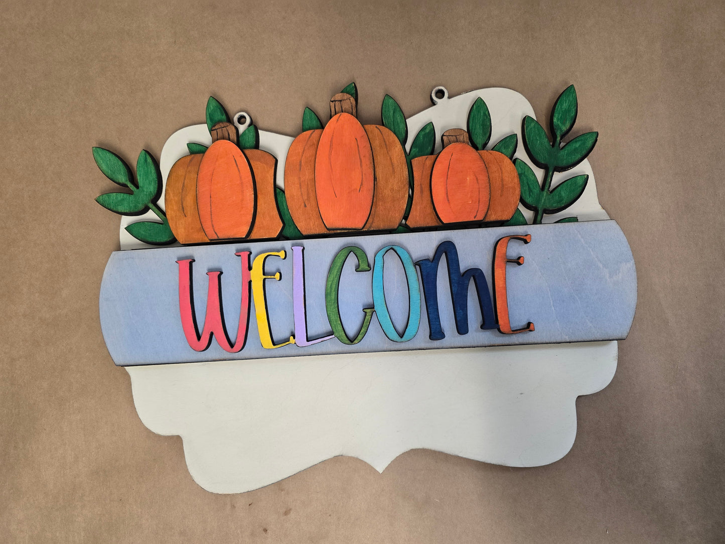 Scalloped Interchangeable Sign Door Hanger – Base