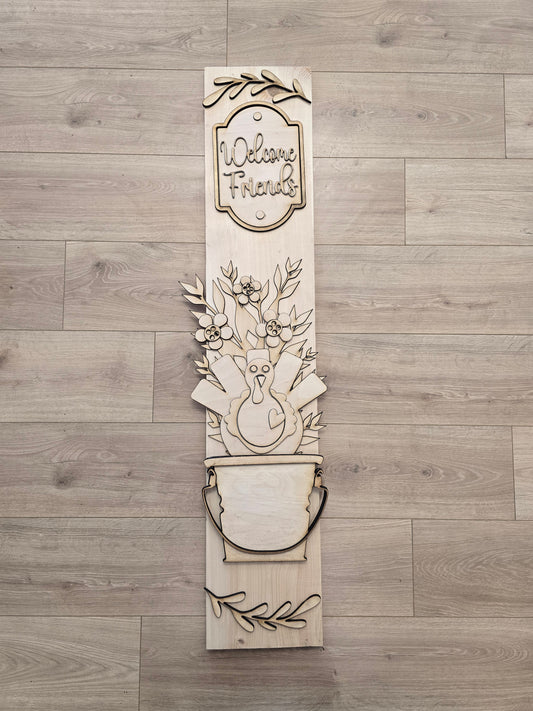 Welcome Friends Thanksgiving Sign