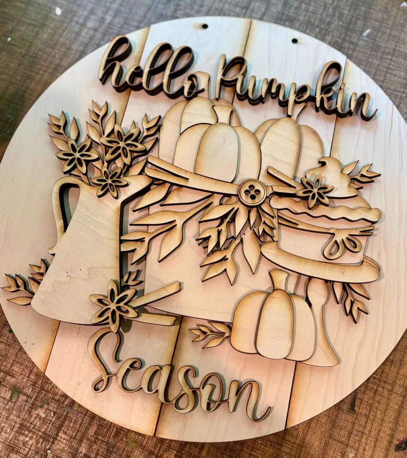 Fall Door Hangers – 15" Paint-Your-Own Round Signs